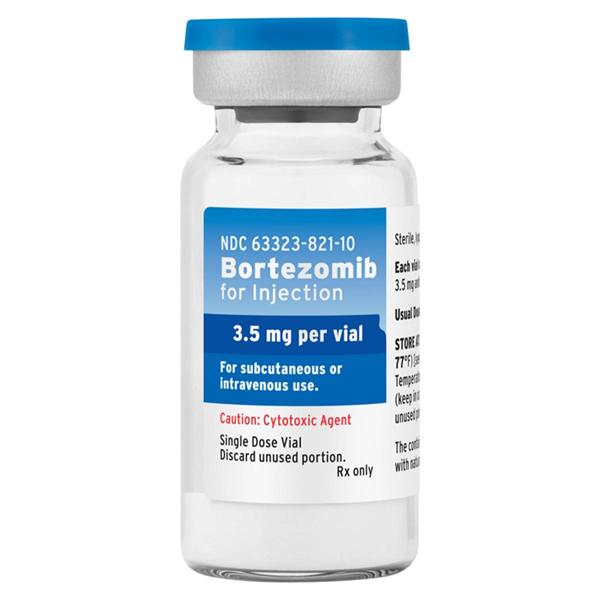 Bortezomib 3.5mg single-dose vial with cytotoxic agent warning label